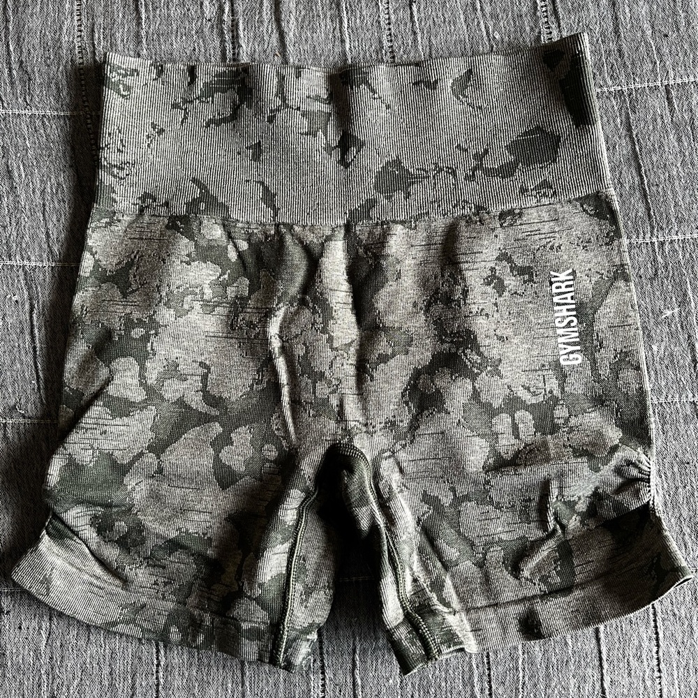 Green came Gymshark shorts